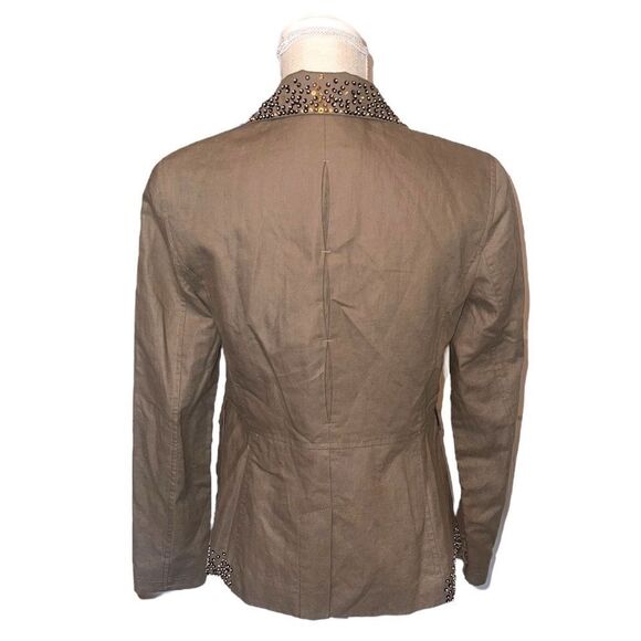 Votre Nom Embroidered & Embellished Corset Lace Detail Blazer Size 6 - Picture 4 of 14